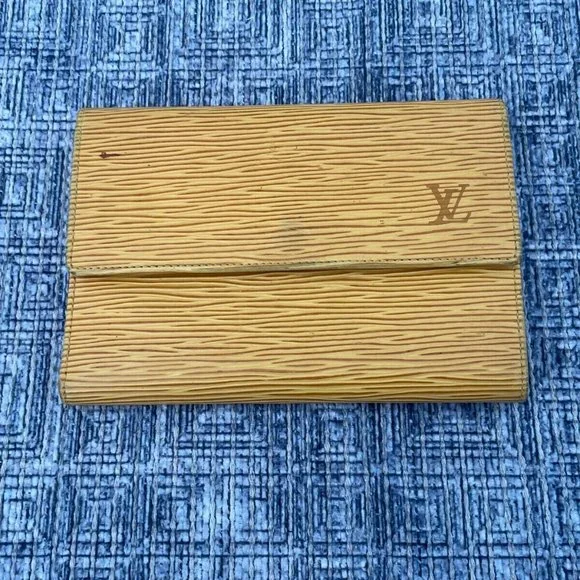 Vintage Louis Vuitton Wallet Epi Leather Etui Papier Porte Tresor Made France - Picture 4 of 12